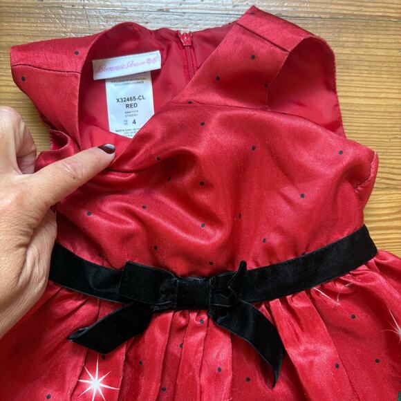 Bonnie Jean red Nutcracker themed sleeveless dress SIZE 4 - Picture 2 of 7